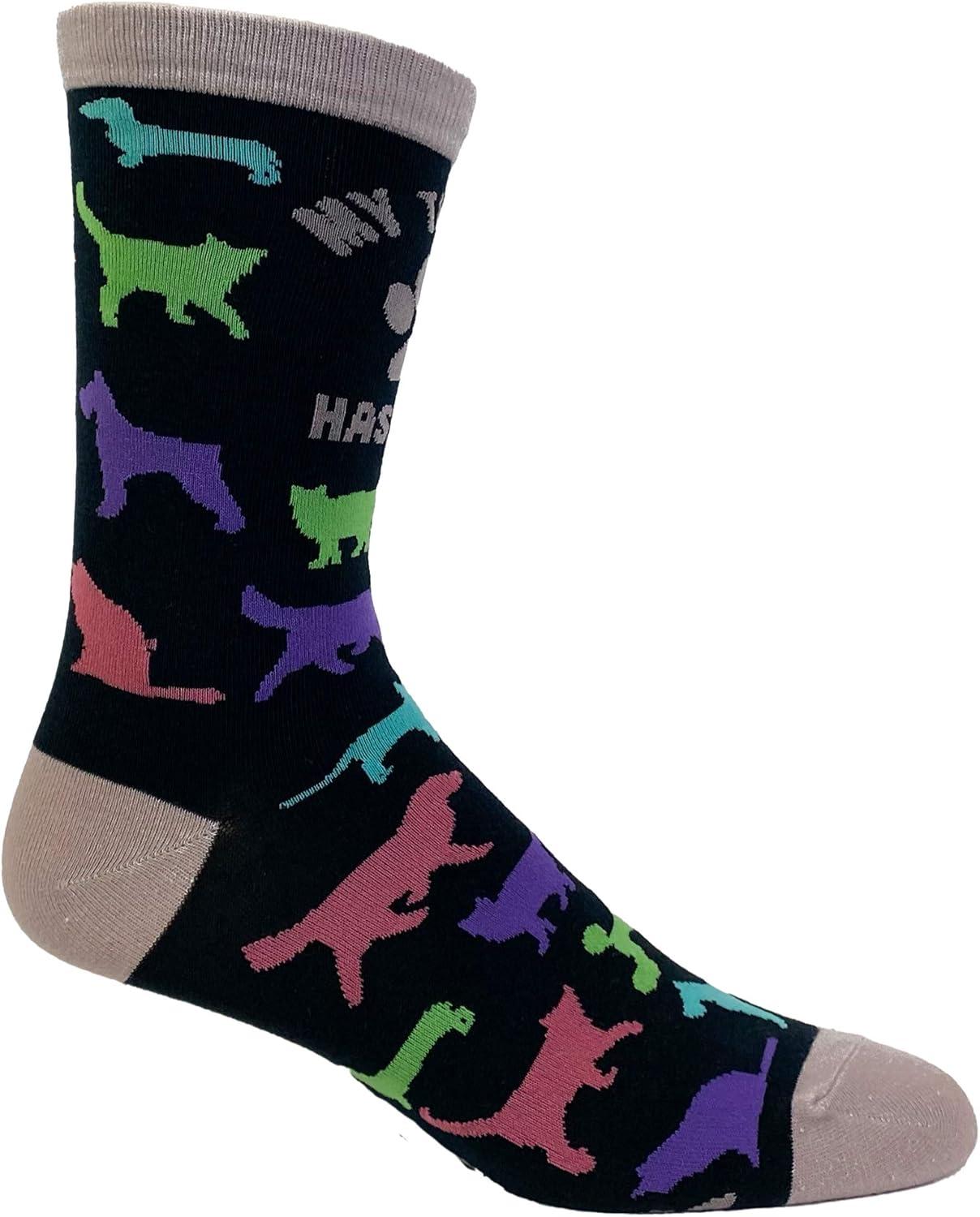 imageWomens My Therapist Has Paws Socks Funny Pet Puppy Animal Lover Dog Novelty Graphic Footwear