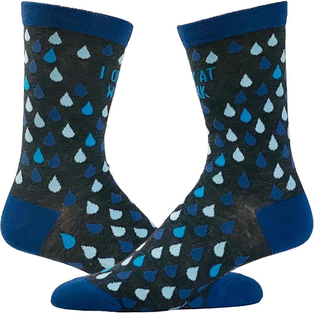 imageCrazy Dog TShirts Womens I Cry At Work Socks Funny Emotional Office Humor Novelty Footwear