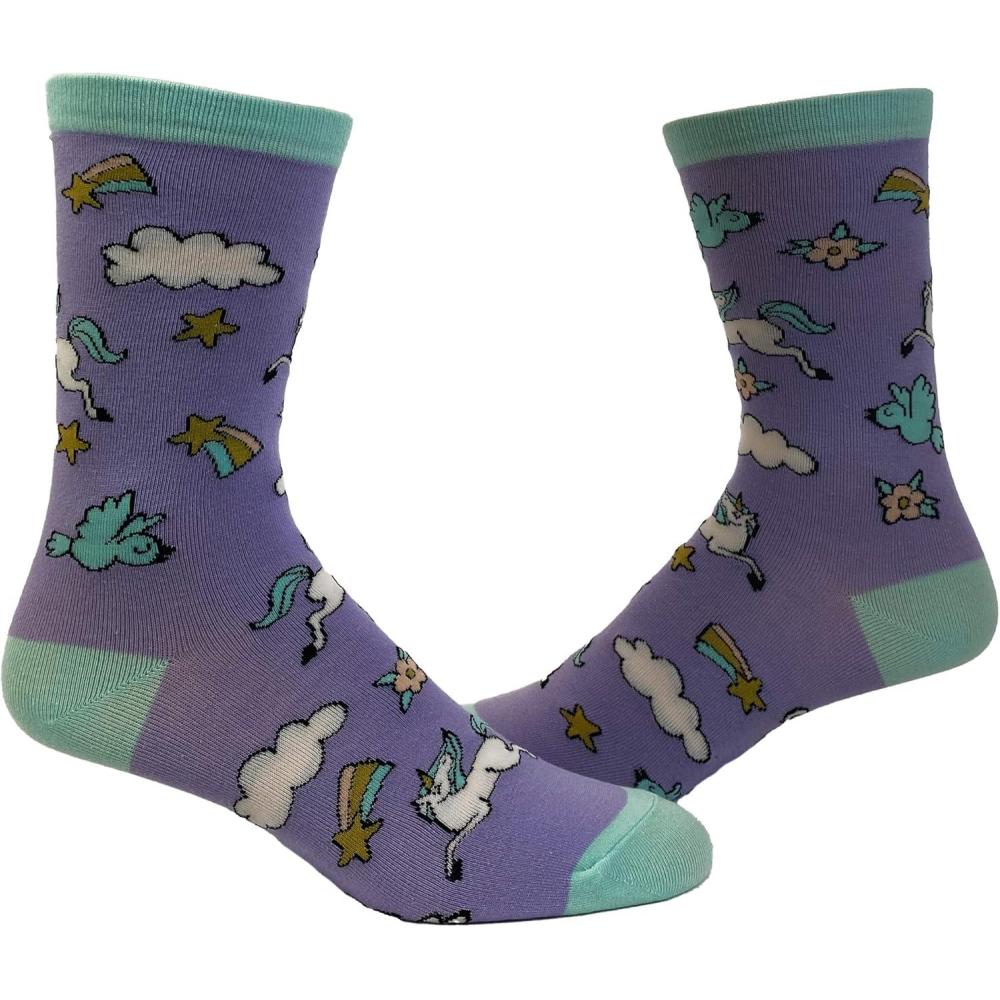 imageCrazy Dog TShirts Womens Sarcastic Socks Cute Socks with Funny Graphic Designs Novelty Socks for WomenF Off