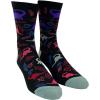 Crazy Dog T-Shirts Funny Dinosaur Socks for Women – Auntiesaur Floral Print Crew Socks – Soft Cotton Blend Comfort – Novelty Gift Idea for Aunts Dino Fans and Plant Lovers