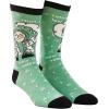 Crazy Dog T-Shirts Funny Science Socks for Women – Idiot Tolerance Quote and Lab Graphic – Soft Green Crew Novelty Footwear for Nerds Scientists Teachers and Chemistry Lovers