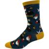 Crazy Dog T-Shirts Funny Travel Socks for Women – Roaming Gnomead Crew Socks with Airplane and Compass Design – Soft Cotton Blend Novelty Footwear for Jet Setters and Vacation Lovers