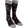 Crazy Dog T-Shirts Mens Halloween Socks Funny Spooky October Fall Footwear(4-pack)
