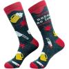 Crazy Dog T-Shirts Mens Halloween Socks Funny Spooky October Fall Footwear(Beer Murdery)