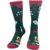 Crazy Dog T-Shirts Mens Halloween Socks Funny Spooky October Fall Footwear(Camping Murdery)