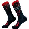 Crazy Dog T-Shirts Mens Halloween Socks Funny Spooky October Fall Footwear(Establish Alibi)