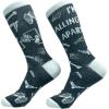 Crazy Dog T-Shirts Mens Halloween Socks Funny Spooky October Fall Footwear(Falling Apart)