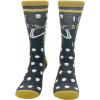 Crazy Dog T-Shirts Mens Halloween Socks Funny Spooky October Fall Footwear(Hold My Liquor)