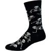 Crazy Dog T-Shirts Mens Halloween Socks Funny Spooky October Fall Footwear(Lets Bone)