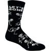 Crazy Dog T-Shirts Mens Halloween Socks Funny Spooky October Fall Footwear(Lets Bone)
