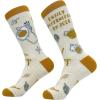 Crazy Dog T-Shirts Mens Halloween Socks Funny Spooky October Fall Footwear(Multi – Beer)