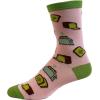 Crazy Dog T-Shirts Women’s Avocado Toast Socks Funny Millenial Breakfast Bread Graphic Novelty Footwear