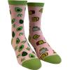 Crazy Dog T-Shirts Women’s Avocado Toast Socks Funny Millenial Breakfast Bread Graphic Novelty Footwear
