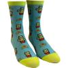 Crazy Dog T-Shirts Women’s Catcus Socks Funny Pet Cat Kitty Animal Lover Cactus Desert Graphic Novelty Footwear