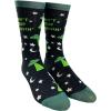 Crazy Dog T-Shirts Women’s Don’t Stop Believin’ Socks Funny UFO Space Alien Sci Fi Footwear
