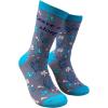 Crazy Dog T-Shirts Women’s Leave Me Alone Socks Funny Introvert Loner Floral Sarcastic Gift Footwear