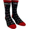 Crazy Dog T-Shirts Women’s Mom Battery Empty Socks Funny Technology Mobile Phone Parenting Graphic Novelty Footwear