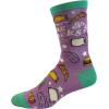 Crazy Dog T-Shirts Women’s Naps and Snacks Socks Funny Tacos Pizza Sleep Lazy Graphic Novelty Footwear
