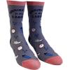 Crazy Dog T-Shirts Women’s Running Late Is My Cardio Socks Funny Fitness On Time Graphic Novelty Footwear