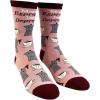Crazy Dog T-Shirts Womens Sarcastic Socks Cute Socks with Funny Graphic Designs Novelty Socks for Women(Espresso Depresso)