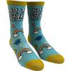 Crazy Dog T-Shirts Womens Sarcastic Socks Cute Socks with Funny Graphic Designs Novelty Socks for Women(Go to Hell)