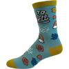 Crazy Dog T-Shirts Womens Sarcastic Socks Cute Socks with Funny Graphic Designs Novelty Socks for Women(Go to Hell)