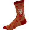 Crazy Dog T-Shirts Womens Sarcastic Socks Cute Socks with Funny Graphic Designs Novelty Socks for Women(Kiss Backhand)