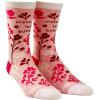 Crazy Dog T-Shirts Womens Sarcastic Socks Cute Socks with Funny Graphic Designs Novelty Socks for Women(More Love Bs)