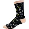 Crazy Dog T-Shirts Womens Sarcastic Socks Cute Socks with Funny Graphic Designs Novelty Socks for Women(Pbf)