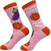 Crazy Dog T-Shirts Womens Sarcastic Socks Cute Socks with Funny Graphic Designs Novelty Socks for Women(These Stay on)