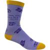 Crazy Dog T-Shirts Women’s Yeah, That’s Gonna Be A No for Me Socks Funny Lazy Introvert Graphic Novelty Footwear