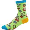 Funny Cactus Socks for Women – Cant Touch This Hedgehog and Plant Graphic – Soft Cotton Blend Novelty Crew Socks – Quirky Animal Gift for Plant Lovers and Sarcastic Humor Fans