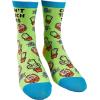 Funny Cactus Socks for Women – Cant Touch This Hedgehog and Plant Graphic – Soft Cotton Blend Novelty Crew Socks – Quirky Animal Gift for Plant Lovers and Sarcastic Humor Fans