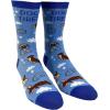 Funny Dog Tired Socks for Women – Sleepy Puppy and Cloud Print – Soft Cotton Blend Crew Socks – Cute Novelty Footwear for Pet Lovers and Bedtime Comfort