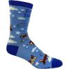 Funny Dog Tired Socks for Women – Sleepy Puppy and Cloud Print – Soft Cotton Blend Crew Socks – Cute Novelty Footwear for Pet Lovers and Bedtime Comfort