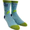 Funny Loch Ness Monster Socks for Women – Hide and Seek Champion Graphic – Comfy Blue Green Crew Socks – Novelty Cryptid Footwear for Myth Lovers and Mystery Fans