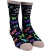 Women’s My Therapist Has Paws Socks Funny Pet Puppy Animal Lover Dog Novelty Graphic Footwear