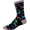 Women’s My Therapist Has Paws Socks Funny Pet Puppy Animal Lover Dog Novelty Graphic Footwear