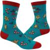 Crazy Dog T-Shirts Women’s Christmas Calories Don’t Count Socks Funny Cookies Food Novelty Graphic Footwear