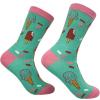 Crazy Dog T-Shirts Women’s Ice Cream Socks Funny Frozen Treat Dessert Vanilla Chocolate Cone Graphic Novelty Footwear
