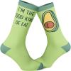 Crazy Dog T-Shirts Women’s I’m The Good Kind Of Fat Socks Funny Avocado Pit Butt Cheeks Footwear