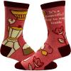 Crazy Dog T-Shirts Women’s It’s A Beautiful Day to Stay Inside Socks Funny Introvert Coffee Lover Novelty Footwear