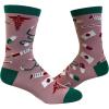 Crazy Dog T-Shirts Women’s Medical Pattern Socks for Nurses and Doctors Cute Funny Hospital Graphic Novelty Footwear
