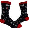 Crazy Dog T-Shirts Women’s Mom Battery Empty Socks Funny Technology Mobile Phone Parenting Graphic Novelty Footwear