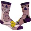 Crazy Dog T-Shirts Women’s Put The Fun Between Your Logs Socks Funny Bicycle Biking Graphic Novelty Footwear
