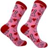 Crazy Dog T-Shirts Womens Sarcastic Socks Cute Socks with Funny Graphic Designs Novelty Socks for Women(Hearts and P)