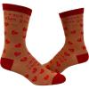 Crazy Dog T-Shirts Womens Sarcastic Socks Cute Socks with Funny Graphic Designs Novelty Socks for Women(Kiss Backhand)