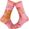 Crazy Dog T-Shirts Women’s Strong As A Mother Socks Cute Mother’s Day Momma Bear Parenting Graphic Footwear