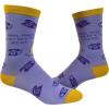 Crazy Dog T-Shirts Women’s Yeah, That’s Gonna Be A No for Me Socks Funny Lazy Introvert Graphic Novelty Footwear
