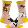 Women’s Is It Caturday Yet Socks Funny Saturday Pet Cat Kitty Lover Animal Crazy Cat Lady Footwear